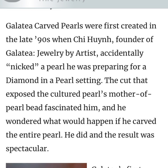 🦪Galatea Pearl🦪 SS Leaf Carved, Black South Sea Pearl *Queen Bead*, New~Worn 2x - Picture 3 of 10